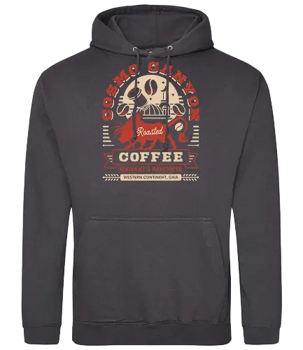 Cosmo Canyon Coffee Grunge - final, coffee, video game, gaming, gamer, Cloud, Villain, red xiii, red 13, nanaki, cosmo canyon, tifa lockhart, aerith gainsborough, Cactus - Standard Hoodie