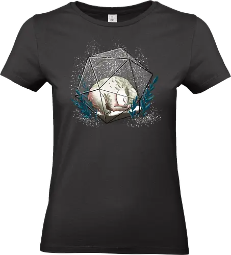 Schnee Eulenbär Terrarium - owlbear, eulenbär, Pen and Paper, dungeons and dragons, winter - Standard T-Shirt (Frauen)