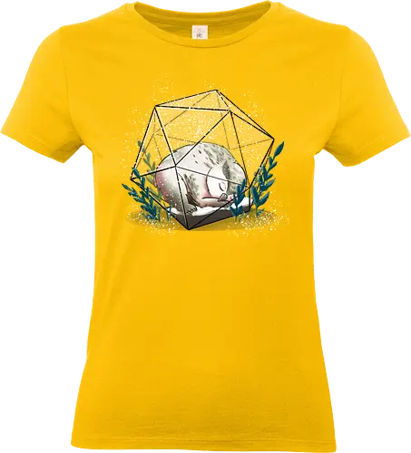 Schnee Eulenbär Terrarium - owlbear, eulenbär, Pen and Paper, dungeons and dragons, winter - Standard T-Shirt (Frauen)