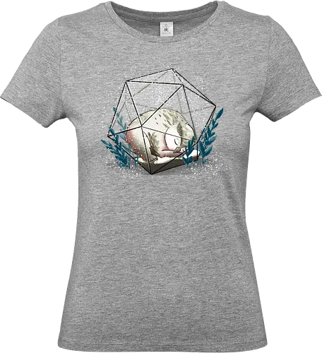 Schnee Eulenbär Terrarium - owlbear, eulenbär, Pen and Paper, dungeons and dragons, winter - Standard T-Shirt (Frauen)