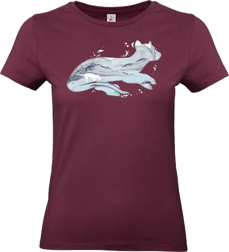 Beutelwolf Silhouette - Beutelwolf, silhouette - Standard T-Shirt (Frauen)