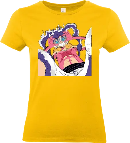 Drums of liberation - anime, manga, pirate, Pirate, gear 5 - Standard T-Shirt (Frauen)