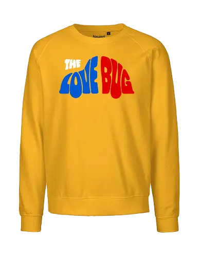 The Love Bug Art - beetle, cinema, funny, gaming, anime, nerd, television, joke, meme, vintage, funny quote, memes, funnytee, funny pop, humor, parody, geek - Fairtrade Sweatshirt