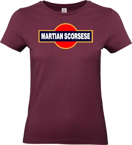"Martian Scorsese" Parody Art - cinema, drink, director, movie, funny, gaming, anime, nerd, television, joke, meme, vintage, funny quote, memes, funnytee, funny pop, humor, parody, geek - Standard T-Shirt (Frauen)