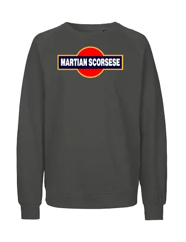 "Martian Scorsese" Parody Art - cinema, drink, director, movie, funny, gaming, anime, nerd, television, joke, meme, vintage, funny quote, memes, funnytee, funny pop, humor, parody, geek - Fairtrade Sweatshirt