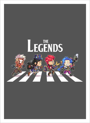 The Legends - abbey road, arcane, Gaming, games, series, ekko - Kunstdruck