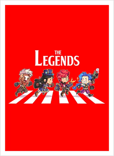 The Legends - abbey road, arcane, Gaming, games, series, ekko - Kunstdruck