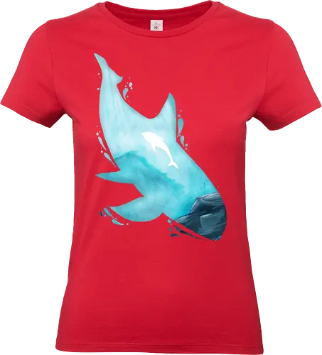Vaquita Silhouette - wasser, vaquita, silhouette, wal - Standard T-Shirt (Frauen)