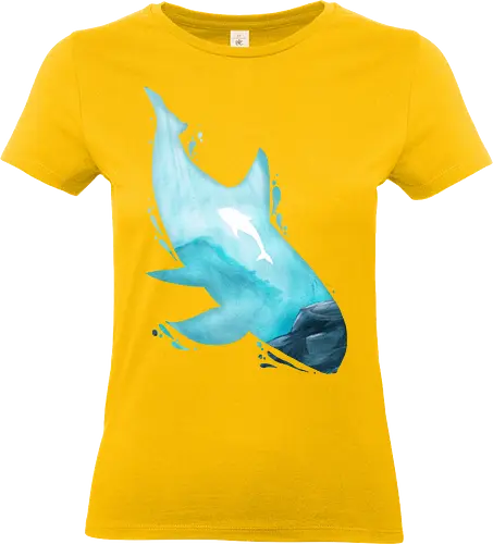 Vaquita Silhouette - wasser, vaquita, silhouette, wal - Standard T-Shirt (Frauen)