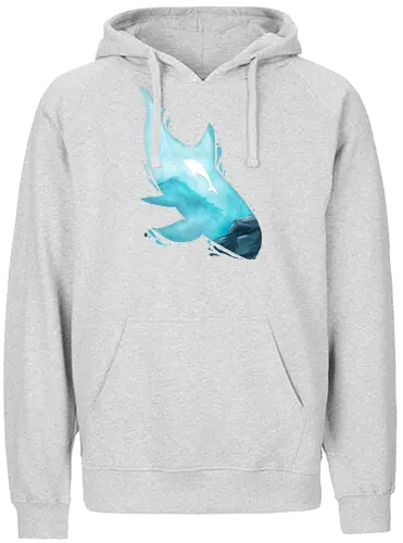 Vaquita Silhouette - wasser, vaquita, silhouette, wal - Fairtrade Hoodie