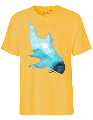 Vaquita Silhouette - wasser, vaquita, silhouette, wal - Fairtrade T-Shirt