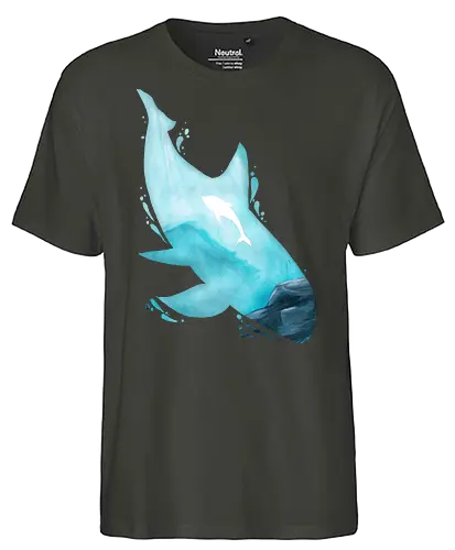Vaquita Silhouette - wasser, vaquita, silhouette, wal - Fairtrade T-Shirt