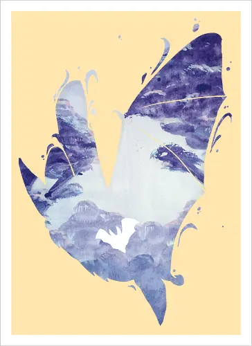 Fledermaus Silhouette