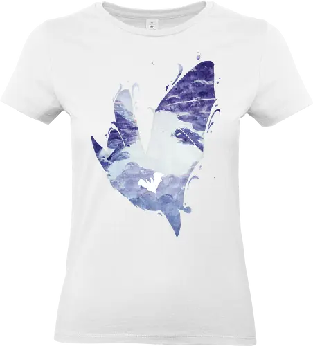 Fledermaus Silhouette - fledermaus, silhouette, wald - Standard T-Shirt (Frauen)