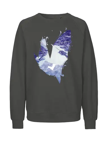 Fledermaus Silhouette - fledermaus, silhouette, wald - Fairtrade Sweatshirt