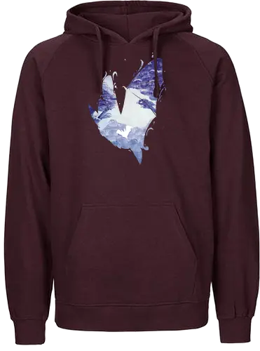 Fledermaus Silhouette - fledermaus, silhouette, wald - Fairtrade Hoodie