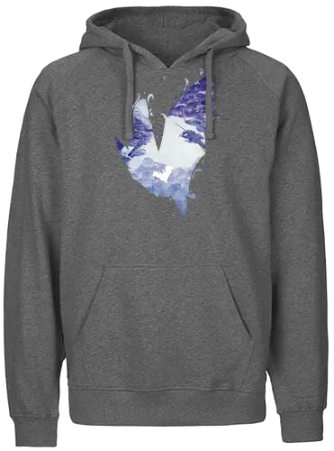 Fledermaus Silhouette - fledermaus, silhouette, wald - Fairtrade Hoodie