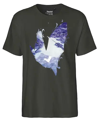 Fledermaus Silhouette - fledermaus, silhouette, wald - Fairtrade T-Shirt