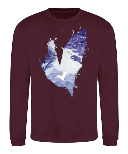 Fledermaus Silhouette - fledermaus, silhouette, wald - Sweatshirt