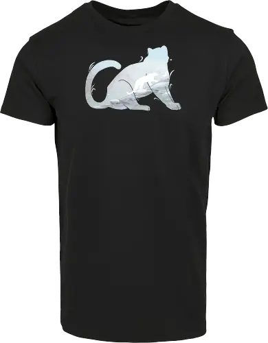 Schneeleopard Silhouette