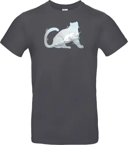Schneeleopard Silhouette