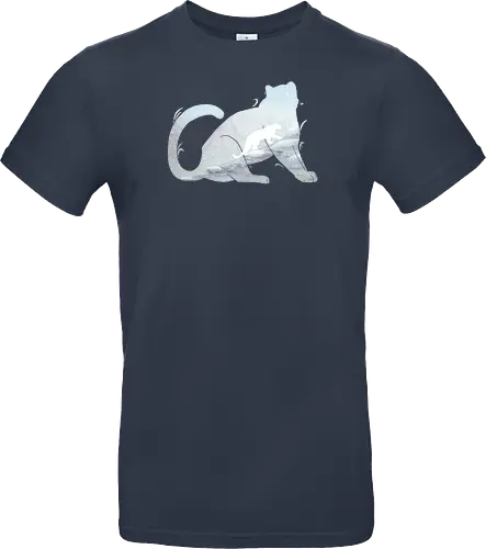 Schneeleopard Silhouette