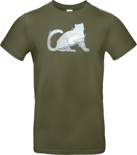 Schneeleopard Silhouette