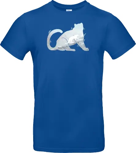 Schneeleopard Silhouette