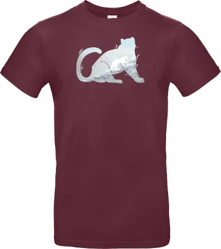 Schneeleopard Silhouette