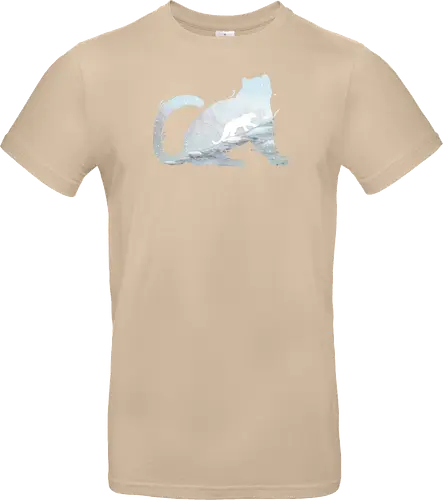 Schneeleopard Silhouette