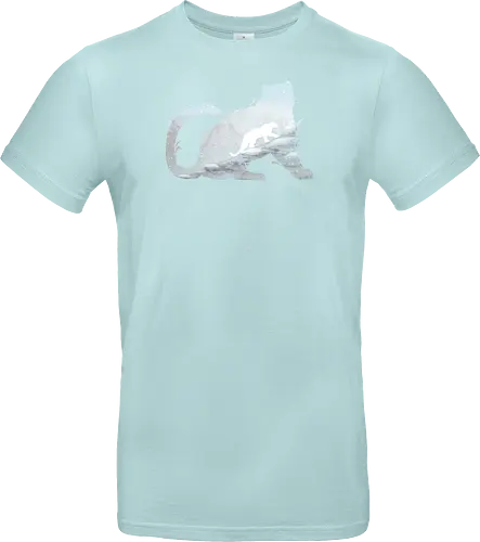 Schneeleopard Silhouette