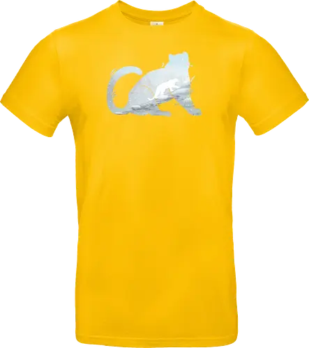 Schneeleopard Silhouette