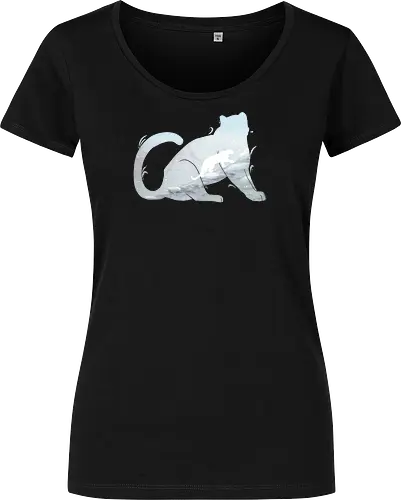 Schneeleopard Silhouette