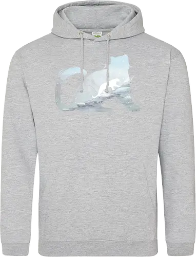 Schneeleopard Silhouette