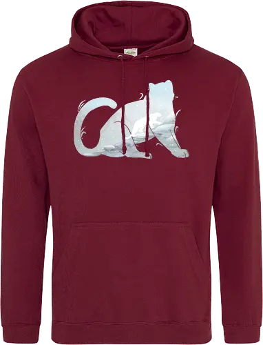 Schneeleopard Silhouette