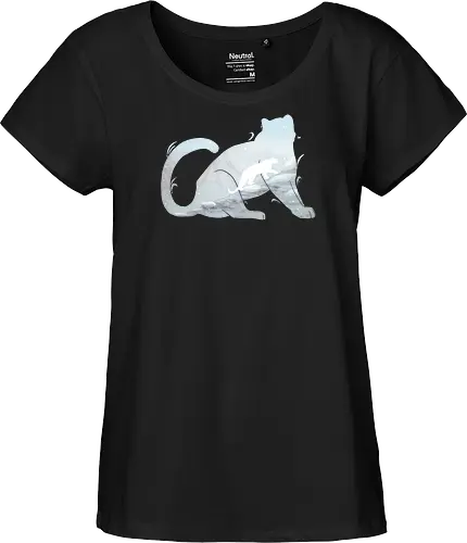 Schneeleopard Silhouette
