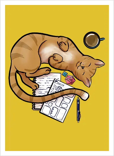 Pen and Paper Katze, Rot