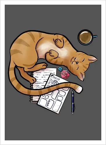 Pen and Paper Katze, Rot