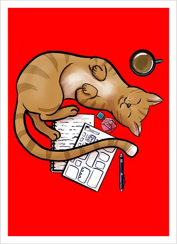 Pen and Paper Katze, Rot
