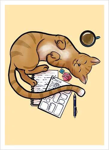 Pen and Paper Katze, Rot