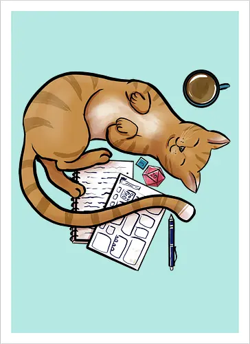 Pen and Paper Katze, Rot