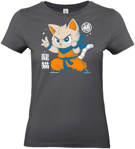 Dragon Cat - cats, cat, cute, Dragon, goku, anime, manga - Standard T-Shirt (Frauen)