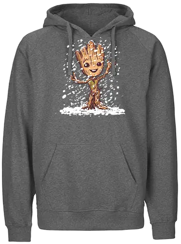 I am winter - cute, baby groot, kawaii, funny, scifi, movie, pop culture - Fairtrade Hoodie