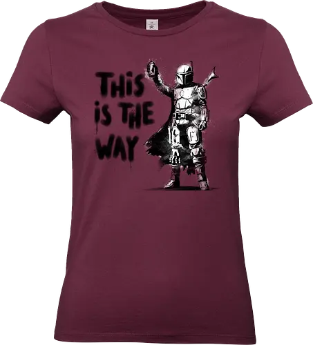 This is my way - funny meme, memes, Bounty Hunter, graffitti, street art, scifi - Standard T-Shirt (Frauen)