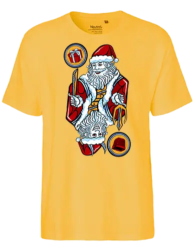 double ego  - classic, ugly christmas, christmas, xmas, christmastree, christmas party, logo, snowman, winter, snow, pixel, vintage, retro - Fairtrade T-Shirt