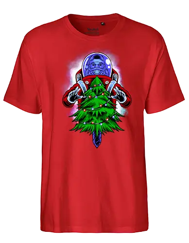 end of light  - ugly christmas, christmas, xmas, retro, christmastree, christmas party, logo, snowman, winter, snow, pixel, vintage, classic - Fairtrade T-Shirt