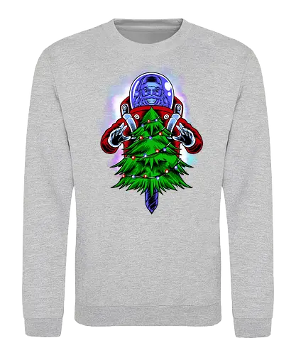 end of light  - ugly christmas, christmas, xmas, retro, christmastree, christmas party, logo, snowman, winter, snow, pixel, vintage, classic - Sweatshirt