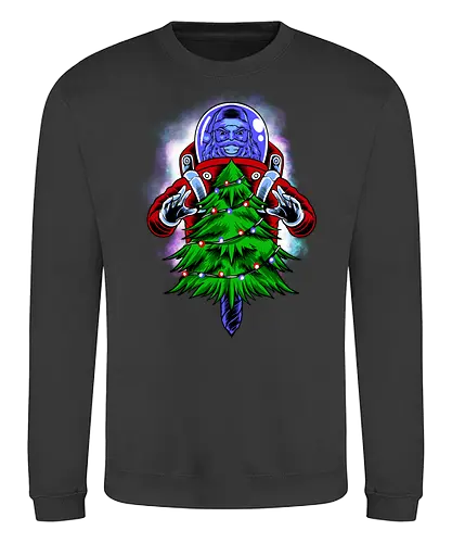 end of light  - ugly christmas, christmas, xmas, retro, christmastree, christmas party, logo, snowman, winter, snow, pixel, vintage, classic - Sweatshirt