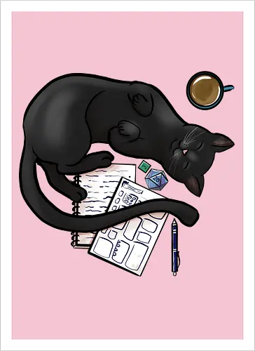 Pen n Paper Katze, Schwarz