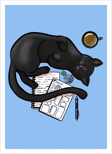 Pen n Paper Katze, Schwarz